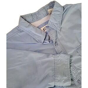 World Wide Sportsman Fishing Shirt‎ Mens XL BLUE Vented Multi Pockets